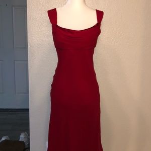 Red Chiffon Formal Dress